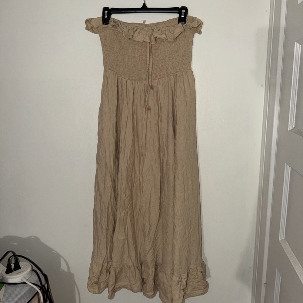 Free People Beige Dress